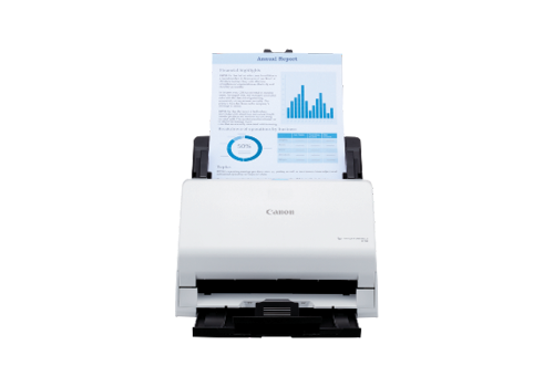 Canon R30 scanning a document
